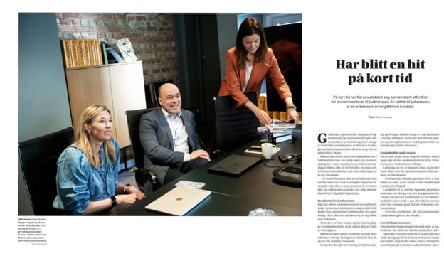 Karnov Group Norway med omtale i Finansavisens Kapital Jus-1